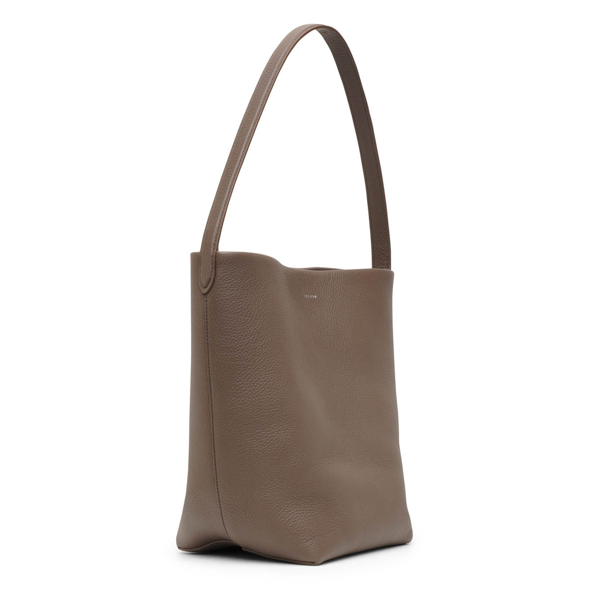 N S Park Leather Tote Bag in Black - The Row